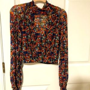 Free People Mockneck Crop top